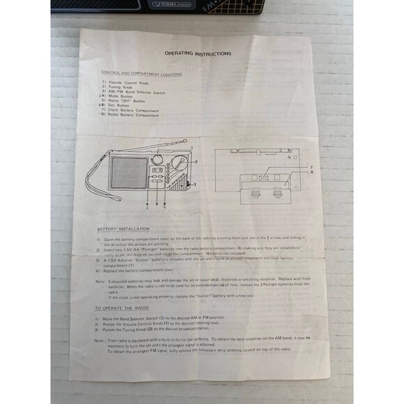 Travelers AM/FM Portable Pocket Size Radio with LCD Alarm Clock Model MFR-88 - Picture 4 of 8